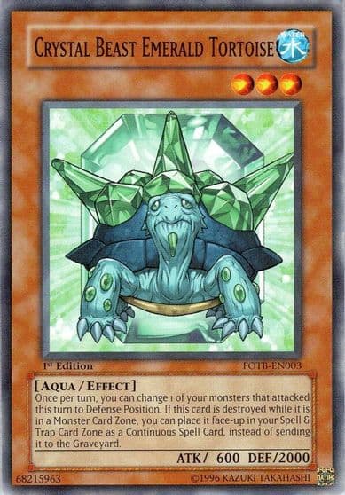 Crystal Beast Emerald Tortoise Force of the Breaker Yu-Gi-Oh! card