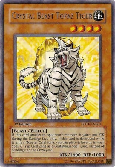 Crystal Beast Topaz Tiger Force of the Breaker Yu-Gi-Oh! card
