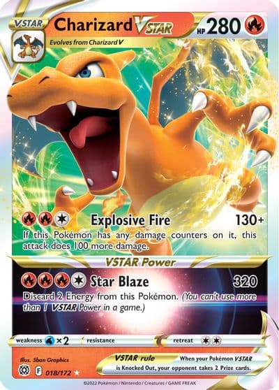 Charizard VSTAR SWSH09: Brilliant Stars Pokemon card
