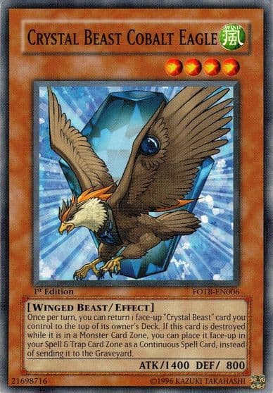 Crystal Beast Cobalt Eagle Force of the Breaker Yu-Gi-Oh! card