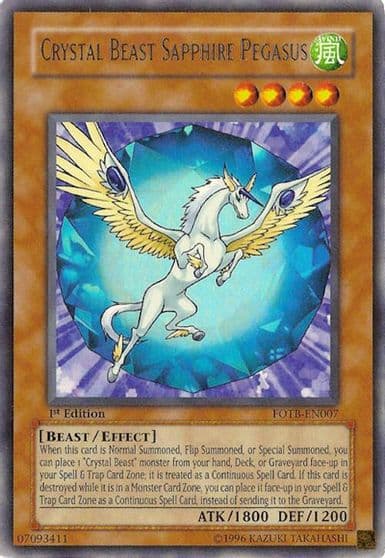 Crystal Beast Sapphire Pegasus Force of the Breaker Yu-Gi-Oh! card