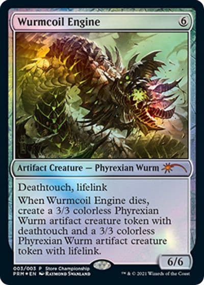 Wurmcoil Engine Game Day & Store Championship Promos Magic card