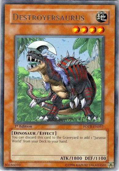Destroyersaurus Force of the Breaker Yu-Gi-Oh! card
