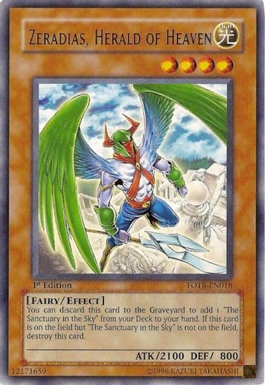 Zeradias Herald of Heaven Force of the Breaker Yu-Gi-Oh! card
