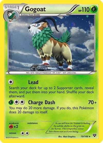 Gogoat (Cosmos Holo) Blister Exclusives Pokemon card