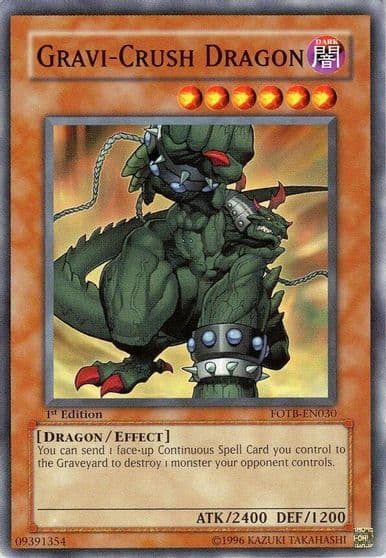 Gravi Crush Dragon Force of the Breaker Yu-Gi-Oh! card