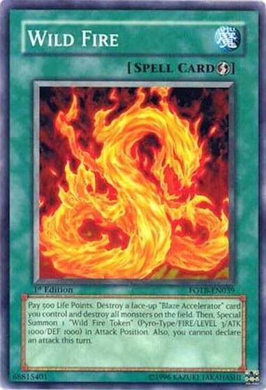Wild Fire Force of the Breaker Yu-Gi-Oh! card
