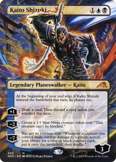 Kaito Shizuki Borderless Kamigawa: Neon Dynasty Magic card