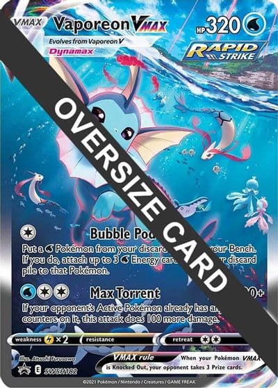 Vaporeon VMAX - SWSH182 Jumbo Cards Pokemon card