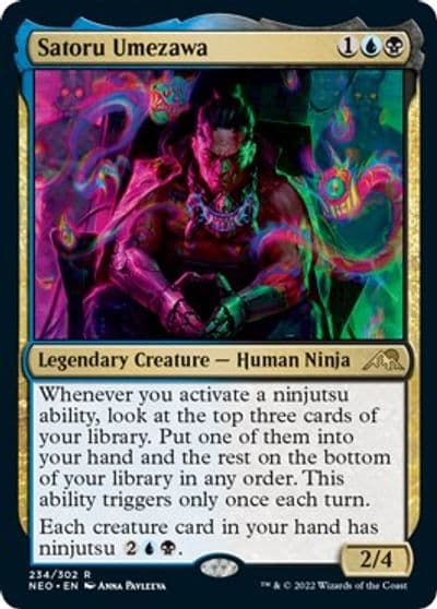 Satoru Umezawa Kamigawa: Neon Dynasty Magic card