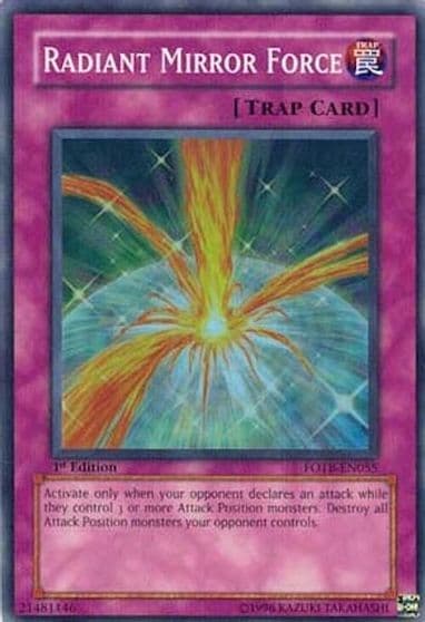 Radiant Mirror Force Force of the Breaker Yu-Gi-Oh! card