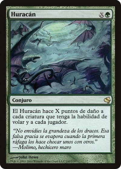Hurricane Spanish Huracan Magic Encyclopedia 2011 (Salvat) Magic card