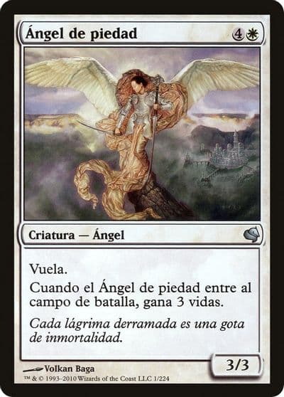 Angel of Mercy Spanish Angel de piedad Magic Encyclopedia 2011 (Salvat) Magic card