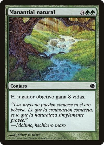 Natural Spring Spanish Manantial natural Magic Encyclopedia 2011 (Salvat) Magic card