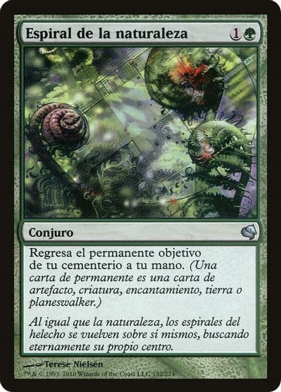 Natures Spiral Spanish Espiral de la naturaleza Magic Encyclopedia 2011 (Salvat) Magic card