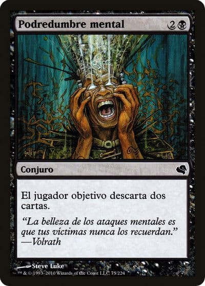 Mind Rot Spanish Podredumbre mental Magic Encyclopedia 2011 (Salvat) Magic card