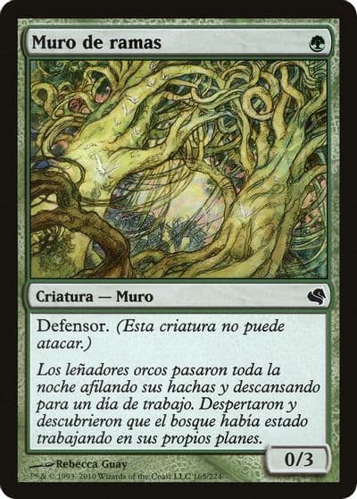 Wall of Wood Spanish Muro de ramas Magic Encyclopedia 2011 (Salvat) Magic card