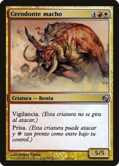 Bull Cerodon Spanish Brion Brazo Corpulento Magic Encyclopedia 2011 (Salvat) Magic card