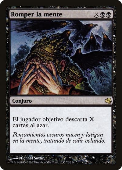 Mind Shatter Spanish Romper la mente Magic Encyclopedia 2011 (Salvat) Magic card