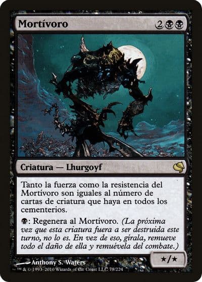 Mortivore Spanish Mortivoro Magic Encyclopedia 2011 (Salvat) Magic card