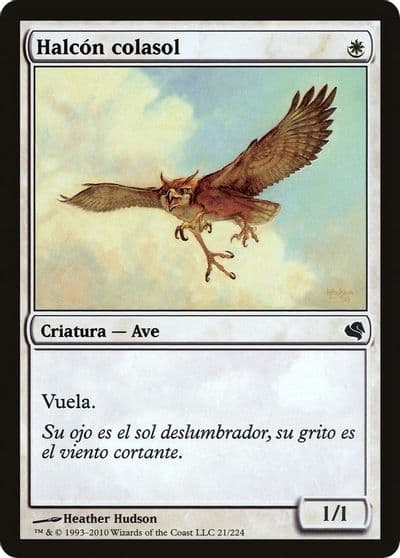 Suntail Hawk Spanish Halcon colasol Magic Encyclopedia 2011 (Salvat) Magic card