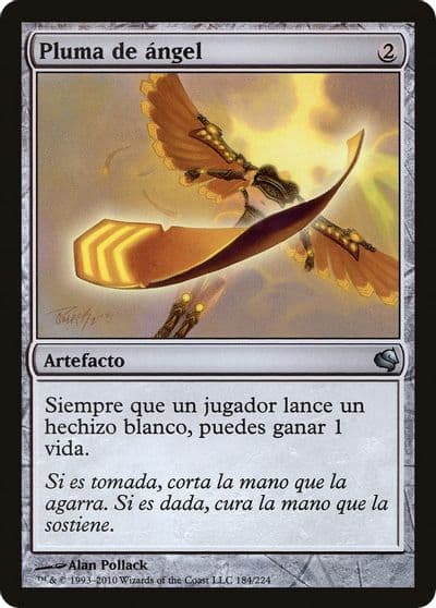 Angels Feather Spanish Pluma de angel Magic Encyclopedia 2011 (Salvat) Magic card