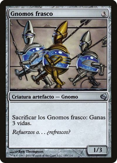 Bottle Gnomes Spanish Gnomos frasco Magic Encyclopedia 2011 (Salvat) Magic card