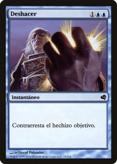 Cancel Spanish Deshacer Magic Encyclopedia 2011 (Salvat) Magic card