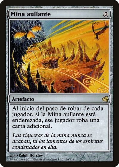 Howling Mine Spanish Mina aullante Magic Encyclopedia 2011 (Salvat) Magic card