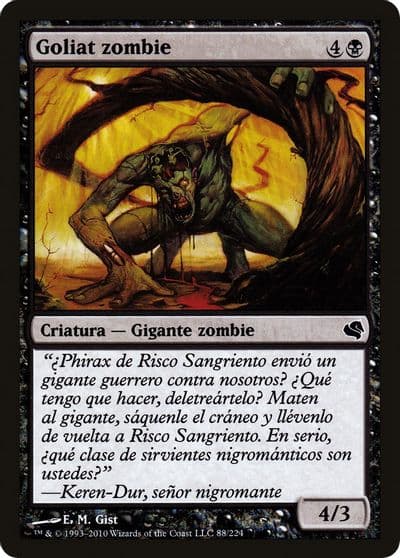 Zombie Goliath Spanish Goliat zombie Magic Encyclopedia 2011 (Salvat) Magic card