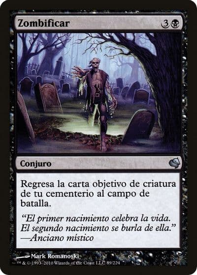 Zombify Spanish Zombificar Magic Encyclopedia 2011 (Salvat) Magic card