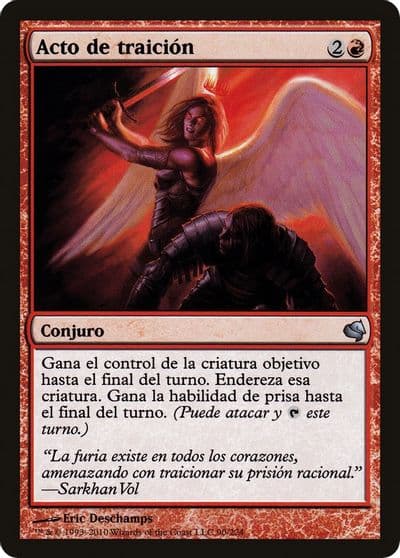 Act of Treason Spanish Acto de traicion Magic Encyclopedia 2011 (Salvat) Magic card