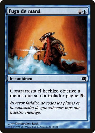 Mana Leak Spanish Fuga de mana Magic Encyclopedia 2011 (Salvat) Magic card