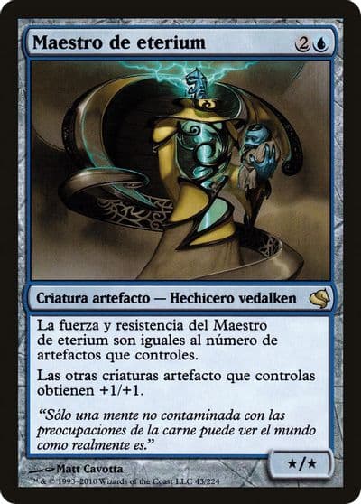 Master of Etherium Spanish Maestro de eterium Magic Encyclopedia 2011 (Salvat) Magic card