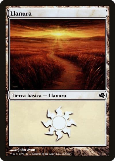 Plains Spanish Llanura 206 Magic Encyclopedia 2011 (Salvat) Magic card