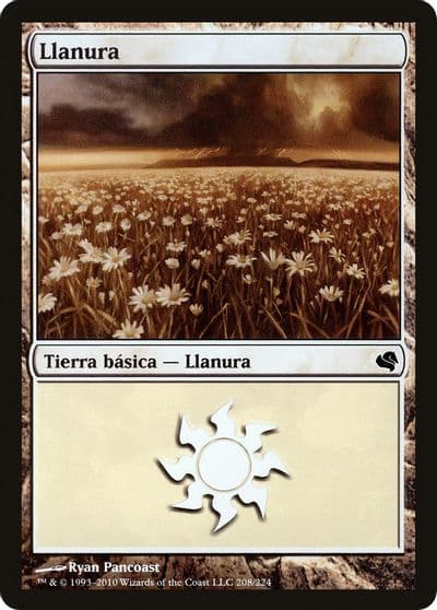 Plains Spanish Llanura 208 Magic Encyclopedia 2011 (Salvat) Magic card