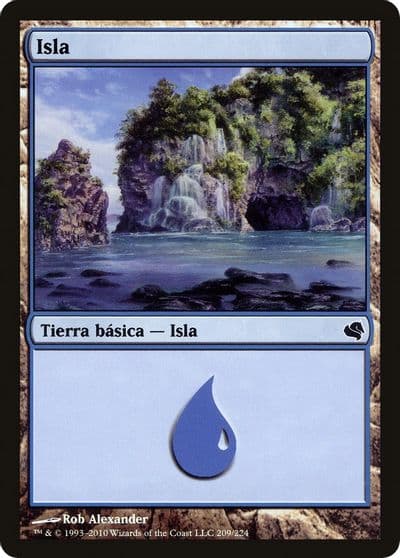 Island Spanish Isla 209 Magic Encyclopedia 2011 (Salvat) Magic card