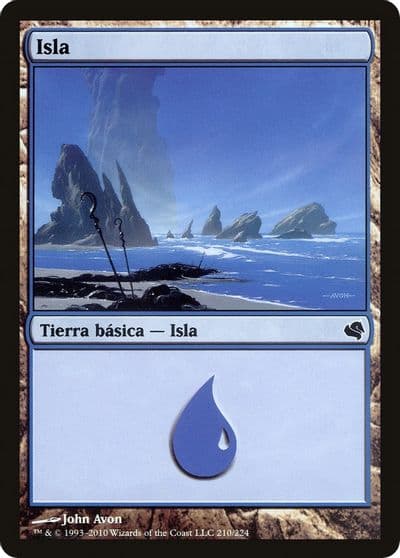Island Spanish Isla 210 Magic Encyclopedia 2011 (Salvat) Magic card