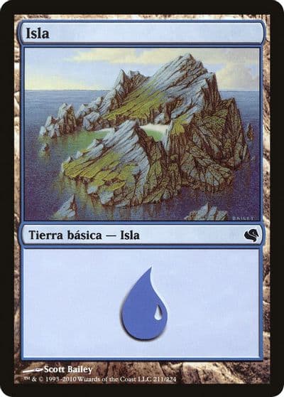 Island Spanish Isla 211 Magic Encyclopedia 2011 (Salvat) Magic card
