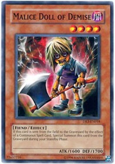 Malice Doll of Demise Dark Revelation Volume 3 Yu-Gi-Oh! card