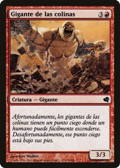 Hill Giant Spanish Gigante de las colinas Magic Encyclopedia 2011 (Salvat) Magic card