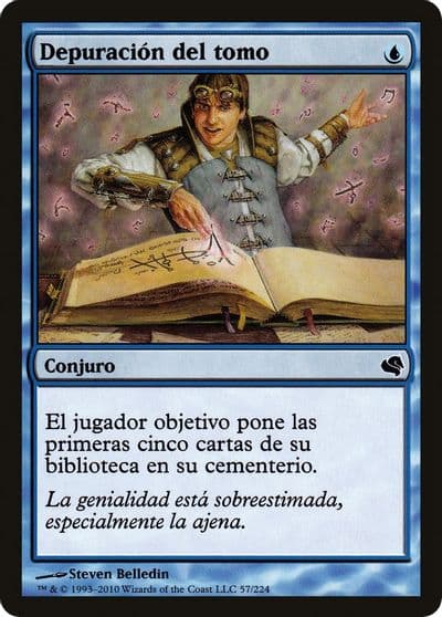 Tome Scour Spanish Depuracion del tomo Magic Encyclopedia 2011 (Salvat) Magic card