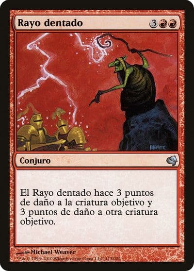 Jagged Lightning Spanish Rayo dentado Magic Encyclopedia 2011 (Salvat) Magic card