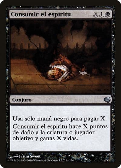 Consume Spirit Spanish Consumir el espiritu Magic Encyclopedia 2011 (Salvat) Magic card