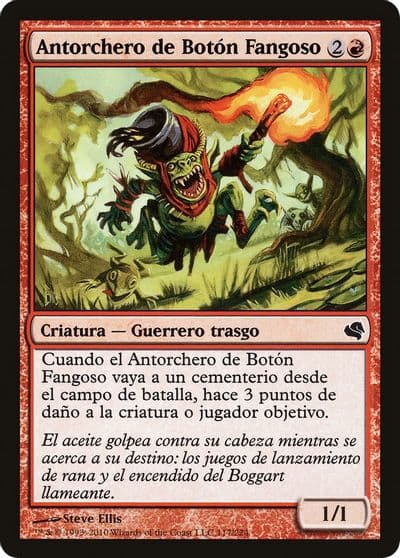 Mudbutton Torchrunner Spanish Antorchero de Boton Fangoso Magic Encyclopedia 2011 (Salvat) Magic card