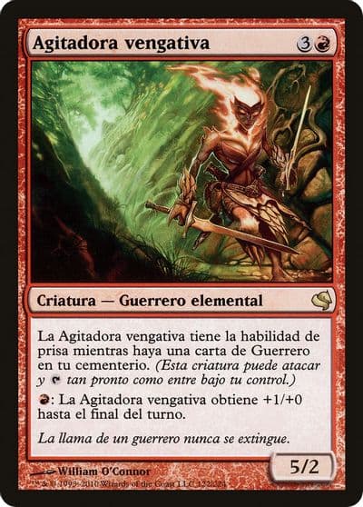 Vengeful Firebrand Spanish Agitadora vengativa Magic Encyclopedia 2011 (Salvat) Magic card