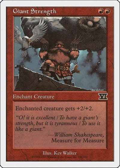 Giant Strength Classic Sixth Edition Magic card