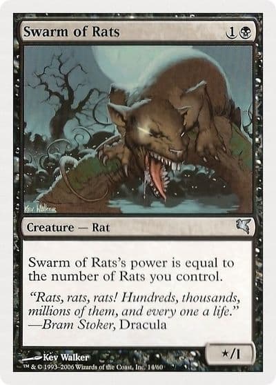 Swarm of Rats 14 Magic Encyclopedia 2005 (Salvat/Hachette) Magic card