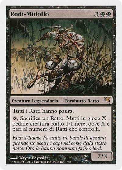 Marrow Gnawer Italian Rodi Midollo Magic Encyclopedia 2005 (Salvat/Hachette) Magic card