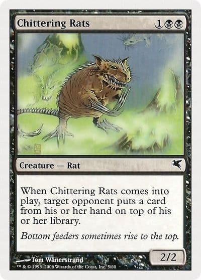 Chittering Rats 5 Magic Encyclopedia 2005 (Salvat/Hachette) Magic card